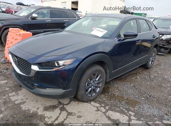 3MVDMBAM7SM832565 2025 MAZDA CX-30 Dark Blue Առջևի ձախ երեք քառորդ տեսարան