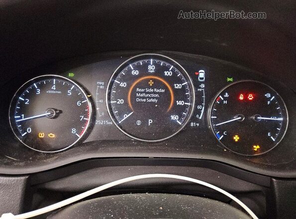 3MVDMBAY3NM437998 2022 MAZDA CX-30 White Instrument cluster view