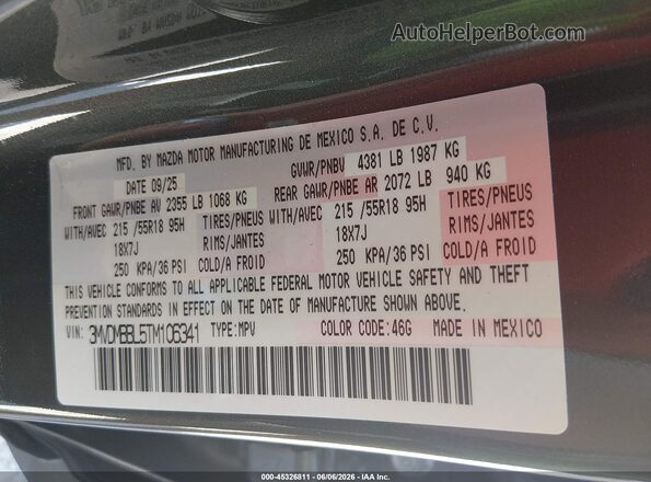 3MVDMBBL5TM106341 2026 MAZDA CX-30 Gray Շարժիչի բաժամունքի տեսք