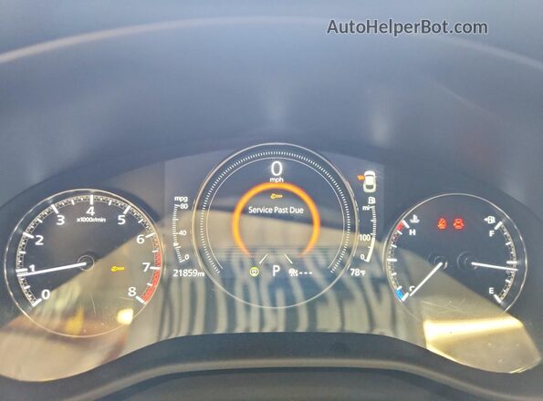3MVDMBBM3SM759550 2025 MAZDA CX-30 Blue Instrument cluster view
