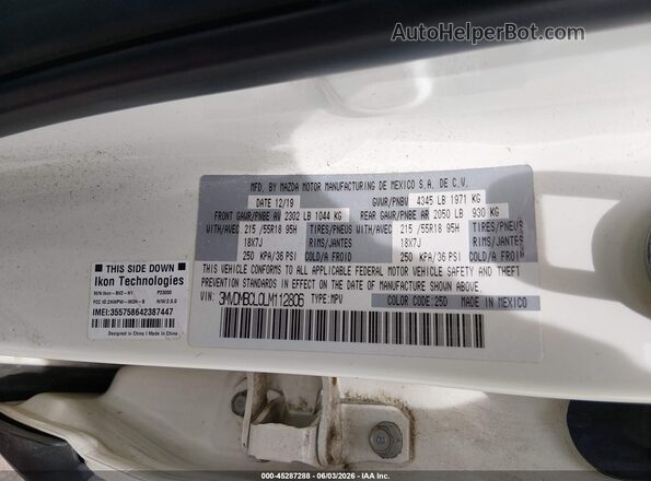 3MVDMBCL0LM112806 2020 MAZDA CX-30 Белый Вид подкапотного пространства