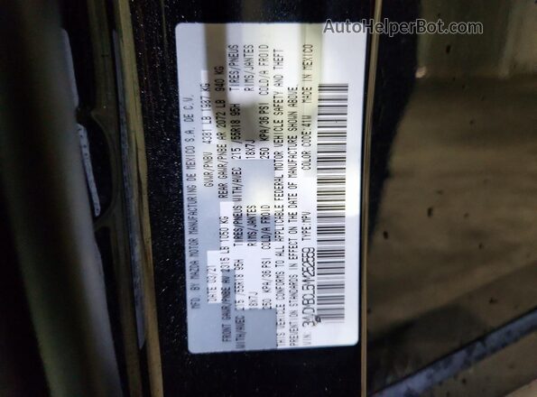 3MVDMBCL5MM252559 2021 MAZDA CX-30 Black VIN sticker view