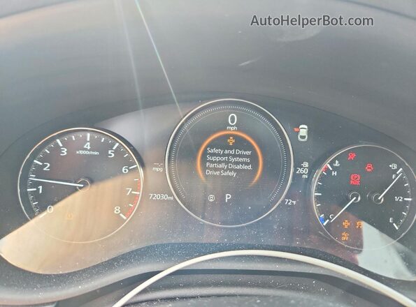 3MVDMBCL9NM409043 2022 MAZDA CX-30 Blue Instrument cluster view