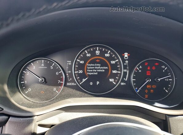 3MVDMBCM0PM542706 2023 MAZDA CX-30 Blue Instrument cluster view