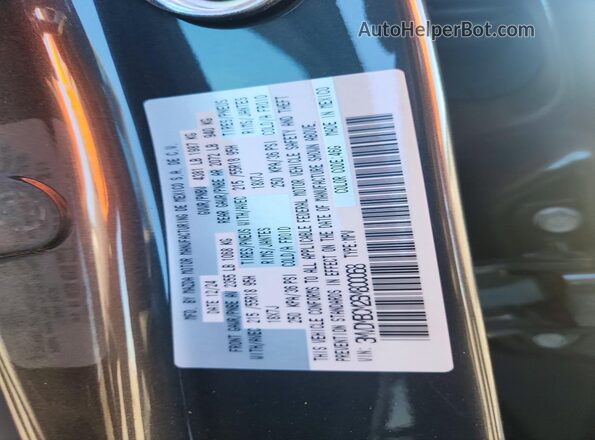 3MVDMBCM2SM800068 2025 MAZDA CX-30 Gray VIN sticker view