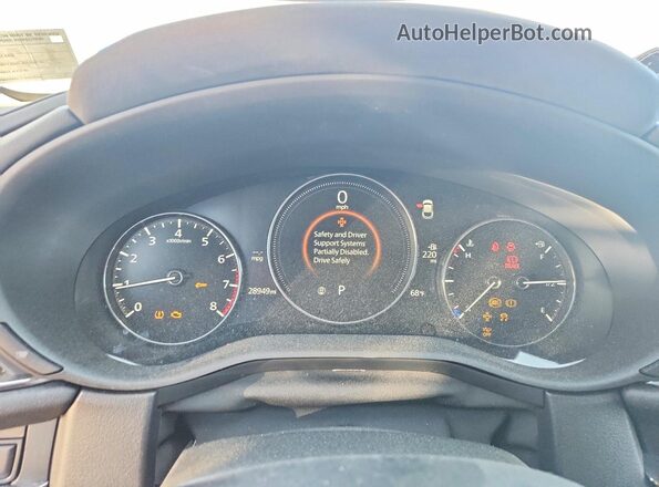 3MVDMBCM3PM517931 2023 MAZDA CX-30 Red Вид щитка приладів