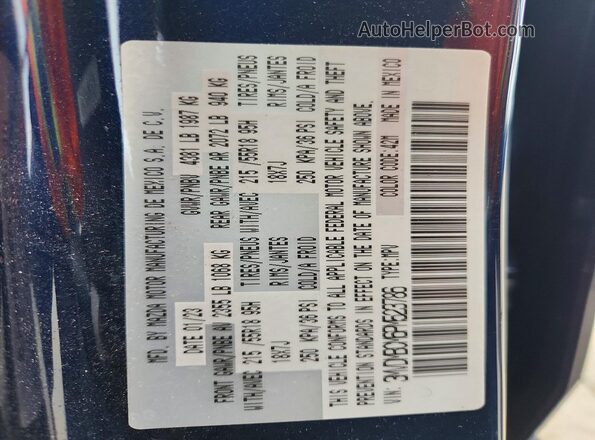 3MVDMBCM6PM523786 2023 MAZDA CX-30 Blue 360 interior view