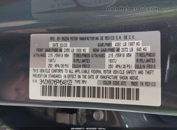 3MVDMBCM6PM548123 2023 MAZDA CX-30 Gray Engine compartment view