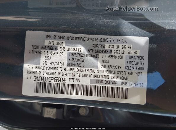 3MVDMBCM6PM569098 2023 MAZDA CX-30 Gray 