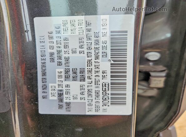 3MVDMBCM8PM553551 2023 MAZDA CX-30 Charcoal Вид наклейки з VIN-кодом