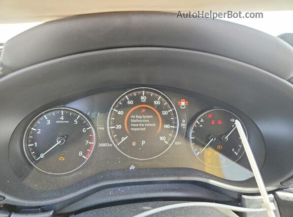 3MVDMBCM9SM786136 2025 MAZDA CX-30 White ხელსაწყოთა პანელის ხედი