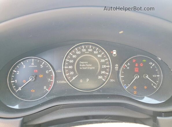 3MVDMBCMXPM520258 2023 MAZDA CX-30 Blue Вид щитка приладів