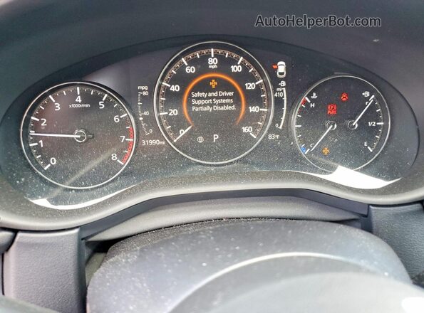 3MVDMBDL6NM443732 2022 MAZDA CX-30 Blue Instrument cluster view