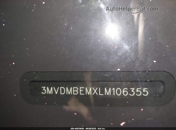 3MVDMBEMXLM106355 2020 MAZDA CX-30 Black Widok komory silnika