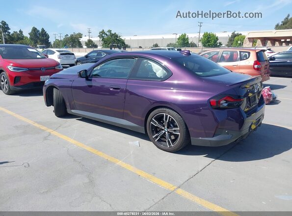 3MW23CM02N8C48868 2022 BMW 2 SERIES Purple Задня ліва чверть
