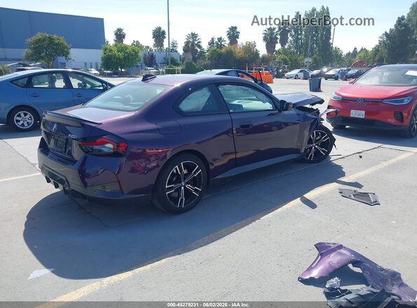 3MW23CM02N8C48868 2022 BMW 2 SERIES Purple Задня права чверть