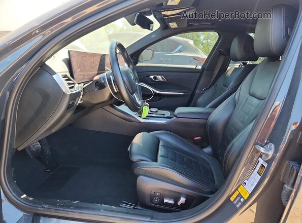 3MW39FF00P8C94462 2023 BMW 3 SERIES Gray Widok wnętrza z przodu