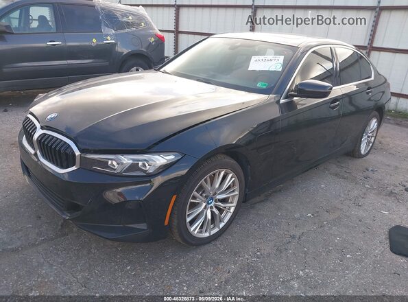 3MW39FS07R8E04769 2024 BMW 3 SERIES Black წინა მარცხენა ხედი სამი მეოთხედიდან