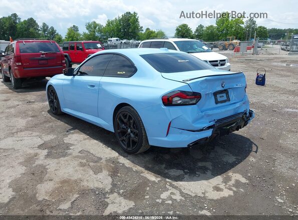 3MW43CM05S8F24979 2025 BMW M2 Blue Trasero izquierdo