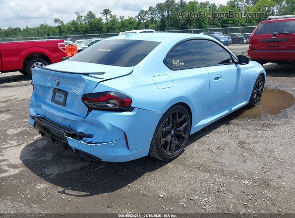 3MW43CM05S8F24979 2025 BMW M2 Blue Trasero derecho