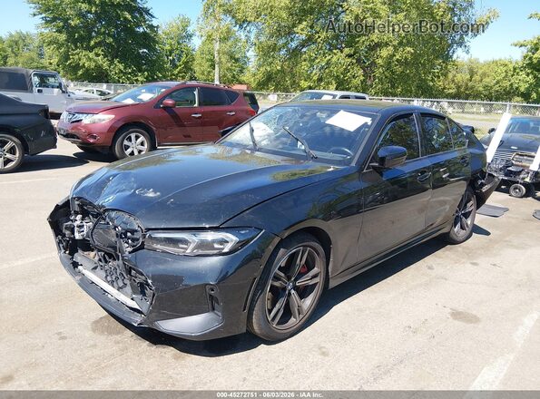 3MW49FF02R8D95283 2024 BMW M3 Black Vista tres cuartos delantera izquierda
