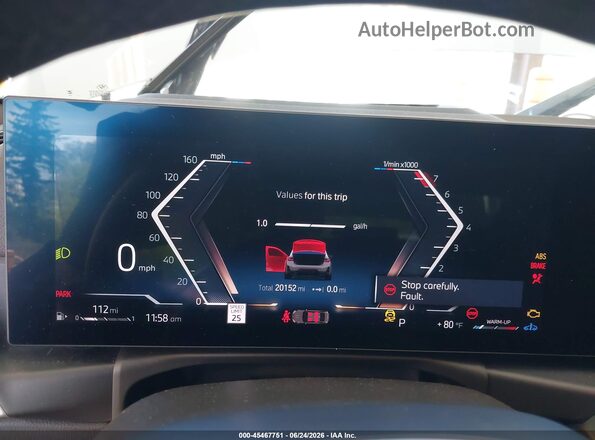 3MW49FF08R8E68916 2024 BMW M3 Серый Вид задних сидений