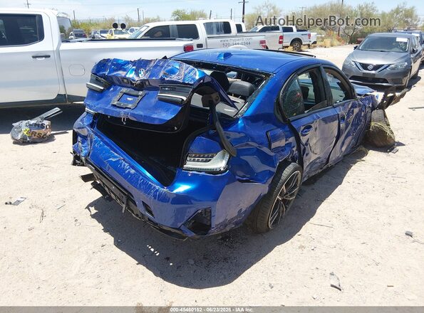 3MW49FS06P8C97022 2023 BMW M3 Blue Հետևի աջ