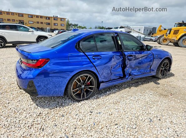 3MW49FS06R8D92487 2024 BMW M3 Blue უკანა მარჯვენა