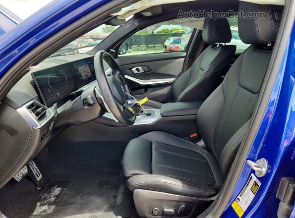 3MW49FS06R8D92487 2024 BMW M3 Blue წინა სალონის ხედი