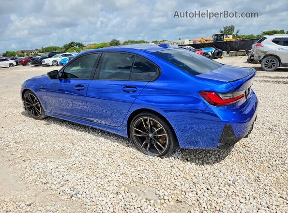 3MW49FS06R8D92487 2024 BMW M3 Blue უკანა მარცხენა
