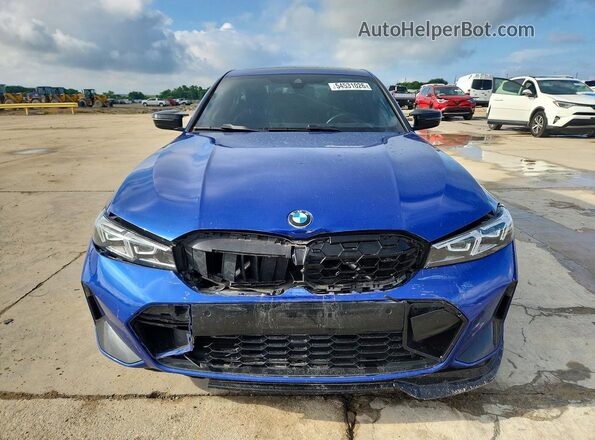 3MW49FS09P8D54524 2023 BMW M3 Blue წინა ხედი