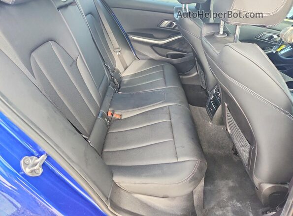 3MW49FS09P8D54524 2023 BMW M3 Blue უკანა სავარძლების ხედი
