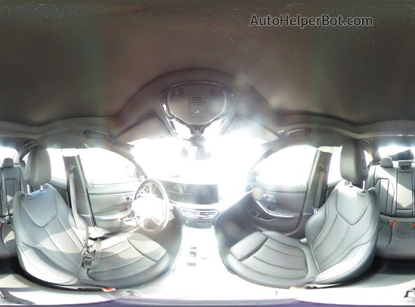 3MW49FS09P8D54524 2023 BMW M3 Blue VIN კოდის სტიკერის ხედი