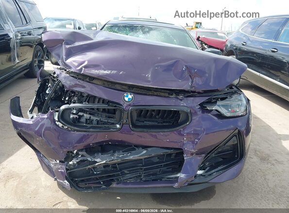 3MW53CM01P8C80811 2023 BMW M2 Purple Դիմացի տեսք