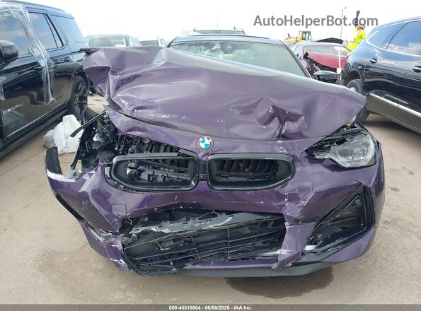 3MW53CM01P8C80811 2023 BMW M2 Purple Սարքավորումների վահանակի տեսք