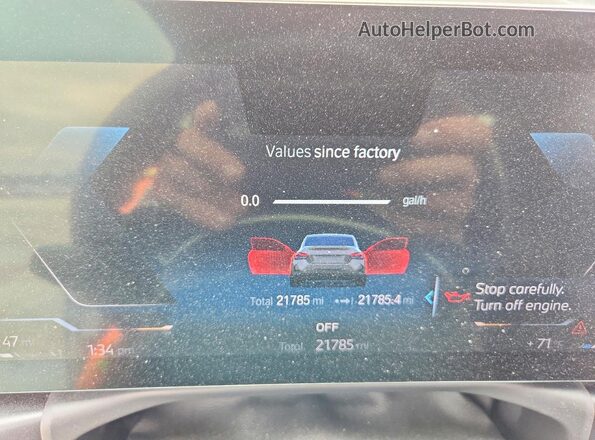 3MW53CM01R8E51544 2024 BMW M2 Gray Instrument cluster view
