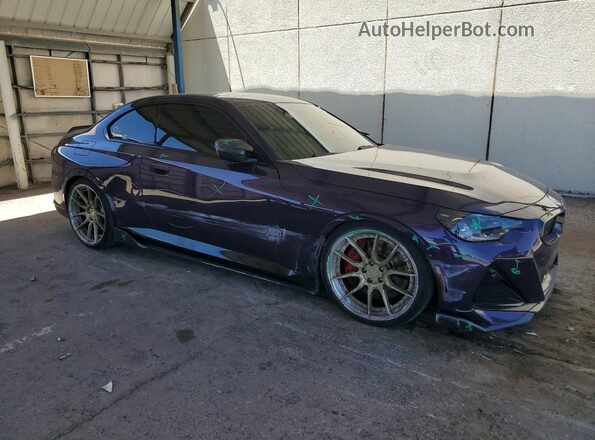 3MW53CM08P8C86847 2023 BMW M2 Purple Передня права чверть
