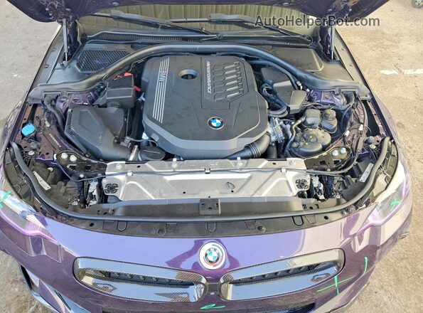 3MW53CM08P8C86847 2023 BMW M2 Purple Вид задньої частини салону