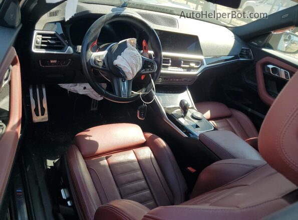 3MW53CM09N8C75580 2022 BMW M2 Black Առջևի վահանակի տեսք