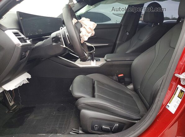 3MW59FT07S8F80542 2025 BMW M3 Red Widok wnętrza z przodu
