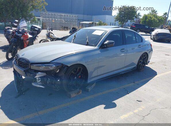 3MW59FT08S8F80100 2025 BMW M3 Blue წინა მარცხენა ხედი სამი მეოთხედიდან