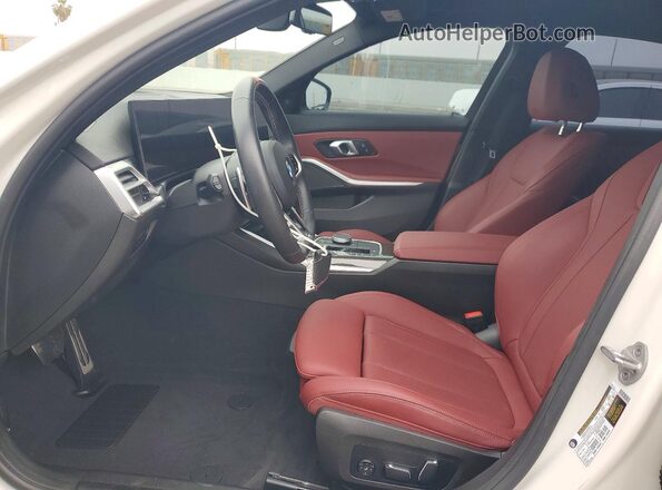 3MW59FT09S8F24764 2025 BMW M3 White Widok wnętrza z przodu