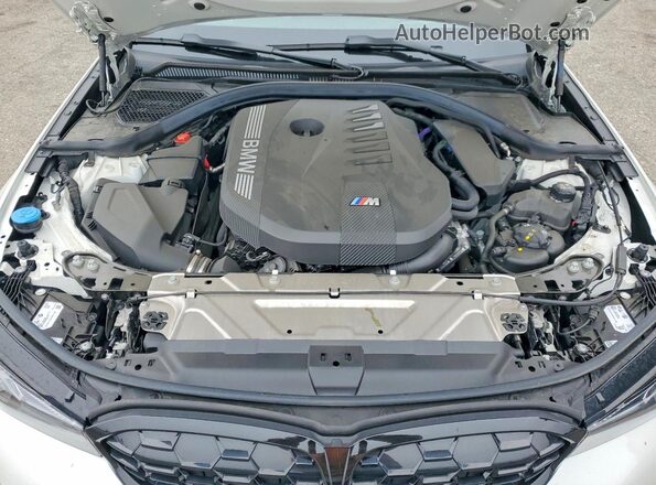 3MW59FT09S8F24764 2025 BMW M3 White Widok wnętrza z tyłu