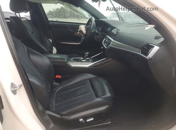 3MW5P7J01N8C62743 2022 BMW 3 SERIES White Widok wnętrza z przodu