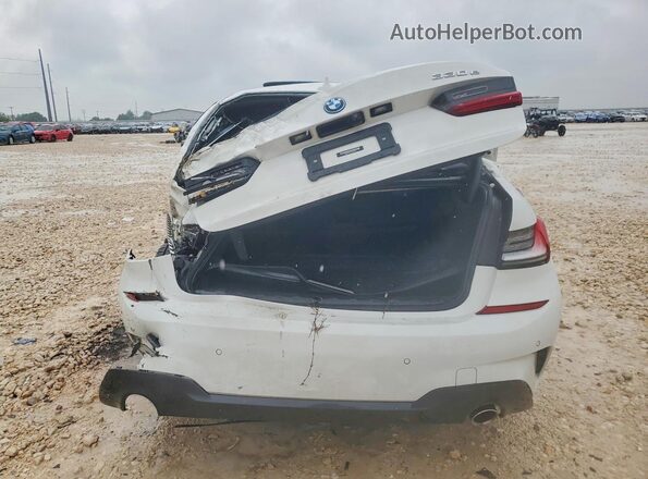 3MW5P7J01N8C62743 2022 BMW 3 SERIES White Widok z tyłu