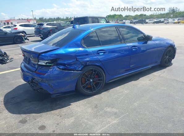 3MW5R1J00N8C47786 2022 BMW 3 SERIES Синий Задняя правая четверть