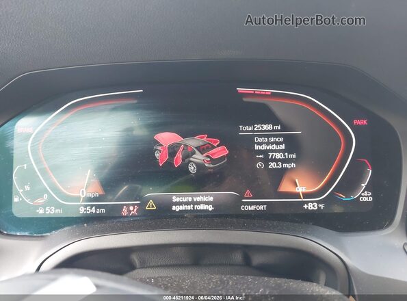 3MW5R1J00N8C69772 2022 BMW 3 SERIES Gray Widok tylnych siedzeń