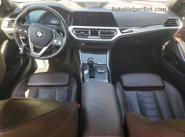 3MW5R1J01L8B43787 2020 BMW 3 SERIES White Widok deski rozdzielczej