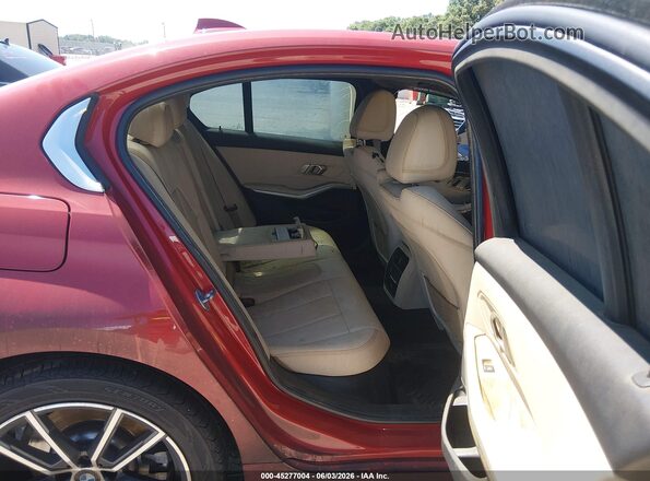 3MW5R1J02M8B65332 2021 BMW 3 SERIES Red Вид наклейки з VIN-кодом
