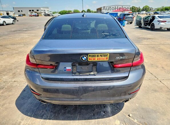 3MW5R1J04M8C08939 2021 BMW 3 SERIES Gray Rear view